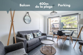 Appt lumineux - Avec balcon à 400m de la plage